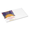 Prang SunWorks Construction Paper, 50 lb Text Weight, 12 x 18, Bright White, 50/Pack