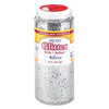 Pacon Spectra Glitter, 0.04 Hexagon Crystals, Silver, 16 oz Shaker-Top Jar
