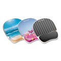 Fellowes Photo Gel Mouse Pad with Wrist Rest with Microban Protection, 7.87 x 9.25, Sandy Beach Design