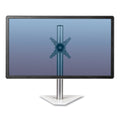 Fellowes Lotus Single Monitor Arm Kit, For 26" Monitors, 180 Degree Rotation, 180 Degree Pan, Silver, Supports 17 lb