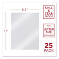 GBC Design View Poly Presentation Covers for Binding Systems, Frost, 11 x 8.5, Unpunched, 25/Pack