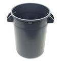 Impact Gator Plus Container, Round, Plastic, 32 gal, Gray