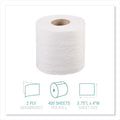 Windsoft Bath Tissue, Septic Safe, Individually Wrapped Rolls, 2-Ply, White, 400 Sheets/Roll, 24 Rolls/Carton