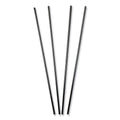 AmerCareRoyal Sip Straws, 7.5", Plastic, Black, 10,000/Carton
