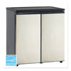 Avanti 5.5 CF Side by Side Refrigerator/Freezer, Black/Stainless Steel
