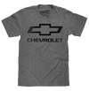 Faded Chevrolet Bowtie Car Logo T-Shirt - Graphite Heather