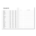 Universal Monthly Planner, 11 x 8, Black Cover, 14-Month, Dec 2022 through Jan 2024