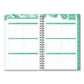 Blue Sky Day Designer Palms Weekly/Monthly Planner, Palms Artwork, 8 x 5, Green/White Cover, 12-Month (Jan to Dec): 2023