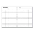Universal Weekly Planner, 11 x 8, Black Cover, 14-Month, Dec 2022 through Jan 2024