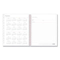 Blue Sky Joselyn Monthly Wirebound Planner, Joselyn Floral Artwork, 10 x 8, Pink/Peach/Black Cover, 12-Month (Jan to Dec): 2023
