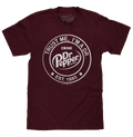 Dr Pepper Trust Me I'm A Dr Est 1885 Soda Pop Logo T-Shirt - Burgundy by Tee Luv
