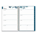 Blue Sky Bakah Blue Weekly/Monthly Planner, Bakah Blue Floral Artwork, 8 x 5, Blue/White Cover, 12-Month (Jan to Dec): 2023