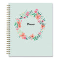 Blue Sky Laurel Weekly/Monthly Planner, Laurel Floral Artwork, 9 x 7, Green/Pink/Orange Cover, 12-Month (Jan to Dec): 2023