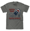 Retro Catch That Pepsi Spirit Soda Logo T-Shirt - Graphite Heather