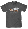 The Oregon Trail You Have Died of Dysentery Video Game Quote T-Shirt - Heather Graphite by Tee Luv