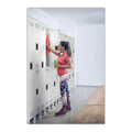 Tennsco Single-Tier Locker with Legs, One Locker with Hat Shelf and Coat Rod, 12" x 18" x 78", Medium Gray