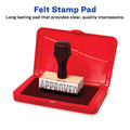 Carter's Pre-Inked Felt Stamp Pad, 4.2"5x 2.75", Black