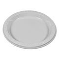 Tablemate Plastic Dinnerware, Plates, 7" dia, White, 125/Pack