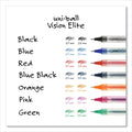 uniball VISION ELITE Roller Ball Pen, Stick, Extra-Fine 0.5 mm, Black Ink, Black Barrel