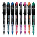 uniball VISION ELITE Roller Ball Pen, Stick, Micro 0.5 mm, Assorted Ink Colors, Black Barrel