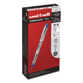uniball VISION ELITE Roller Ball Pen, Stick, Bold 0.8 mm, Blue Ink, White/Blue Barrel