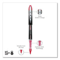 uniball VISION ELITE Roller Ball Pen, Stick, Extra-Fine 0.5 mm, Red Ink, Black/Red Barrel