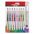 uniball Signo 207 Gel Pen, Retractable, Medium 0.7 mm, Assorted Ink and Barrel Colors, 8/Pack