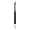 uniball Jetstream Retractable Ballpoint Pen, Bold 1 mm, Blue Ink, Black Barrel