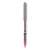 uniball VISION Roller Ball Pen, Stick, Fine 0.7 mm, Passion Pink Ink, Gray Barrel, Dozen