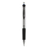 uniball 207 Impact Gel Pen, Retractable, Bold 1 mm, Blue Ink, Black/Blue Barrel