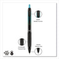 uniball 207 BLX Series Gel Pen, Retractable, Medium 0.7 mm, Black Ink, Translucent Black Barrel