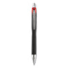 uniball Jetstream Retractable Ballpoint Pen, Bold 1 mm, Red Ink, Black Barrel