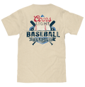 Coors Light Baseball League Front and Back Beer Logo T-Shirt - Cream by Tee Luv