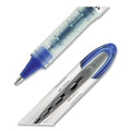 uniball VISION ELITE Roller Ball Pen, Stick, Bold 0.8 mm, Blue Ink, White/Blue Barrel