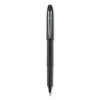 uniball Grip Roller Ball Pen, Stick, Micro 0.5 mm, Black Ink, Black Barrel, Dozen