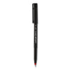 uniball ONYX Roller Ball Pen, Stick, Fine 0.7 mm, Red Ink, Black Matte Barrel, Dozen