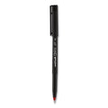 uniball ONYX Roller Ball Pen, Stick, Fine 0.7 mm, Red Ink, Black Matte Barrel, Dozen