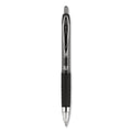 uniball Signo 207 Gel Pen, Retractable, Bold 1 mm, Black Ink, Translucent Black Barrel, Dozen