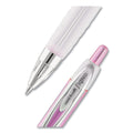 uniball 207 Office Pack Gel Pen, Retractable, Medium 0.7 mm, Black Ink, Pink Barrel, 36/Pack