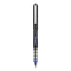 uniball VISION Roller Ball Pen, Stick, Bold 1 mm, Blue Ink, Black/Blue Barrel, Dozen