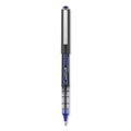 uniball VISION Roller Ball Pen, Stick, Bold 1 mm, Blue Ink, Black/Blue Barrel, Dozen