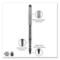 uniball VISION Needle Roller Ball Pen, Stick, Fine 0.7 mm, Assorted Ink Colors, Silver Barrel, 8/Pack