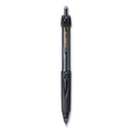 uniball Power Tank RT Ballpoint Pen, Retractable, Bold 1 mm, Black Ink, Smoke/Black Barrel, Dozen