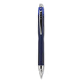 uniball Jetstream Retractable Ballpoint Pen, Fine 0.7 mm, Blue Ink, Blue Barrel
