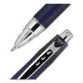 uniball Jetstream Retractable Ballpoint Pen, Fine 0.7 mm, Black Ink, Blue Barrel