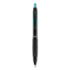 uniball 207 BLX Series Gel Pen, Retractable, Medium 0.7 mm, Black Ink, Translucent Black Barrel