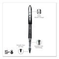 uniball VISION ELITE Roller Ball Pen, Stick, Extra-Fine 0.5 mm, Black Ink, Black Barrel