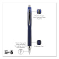 uniball Jetstream Retractable Ballpoint Pen, Fine 0.7 mm, Blue Ink, Blue Barrel
