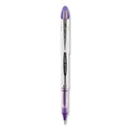 uniball VISION ELITE Roller Ball Pen, Stick, Bold 0.8 mm, Purple Ink, White/Purple Barrel