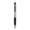 uniball 207 Impact Gel Pen, Retractable, Bold 1 mm, Red Ink, Black/Red Barrel